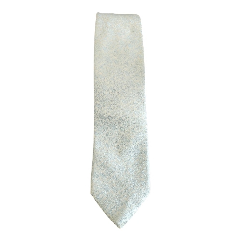 Pink By Thomas Pink‎ Silver And Blue Brocade Silk Tie